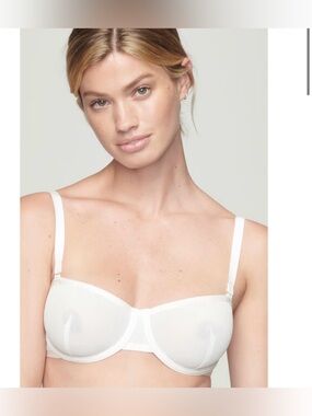 The CUUP THE BALCONETTE  BRA MESH IVORY